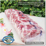 Beef Ribeye lip-on Scotch-Fillet Cube-Roll US USDA CHOICE frozen brand Swift / BlueRibbon / CreekStone ROAST CUTS thickness 4-5", 1.5-2.0 kg/pc (price/kg) PRE ORDER 3 - 7 WORK DAYS